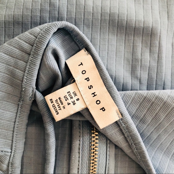 TOPSHOP Zip Plunge Bodysuit - Picture 6 of 7